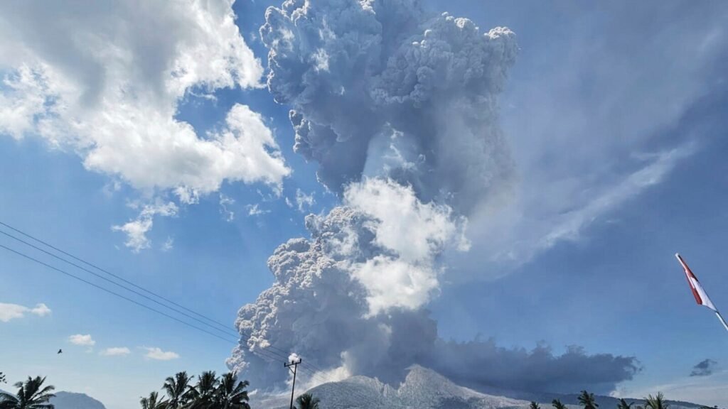 Indonesia's Mount Lewotobi Laki Laki volcano erupts, sending ash cloud 11 miles in the air