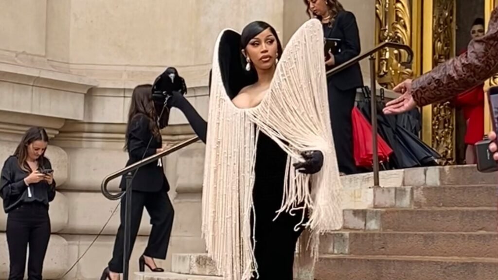 Paris couture week begins with Cardi B holding a live crow at Schiaparelli