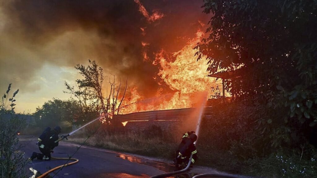 Russia launches another record drone attack on Ukraine, Ukrainian officials say