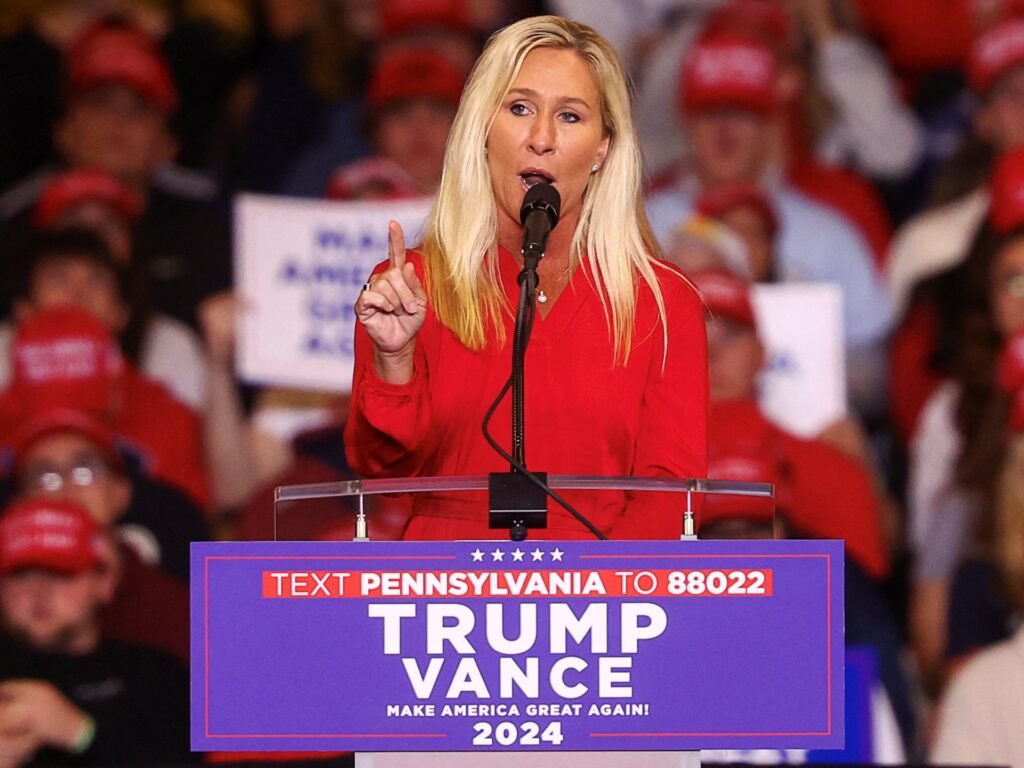 Trump ally Marjorie Taylor Greene decries ‘genocide’ in Gaza