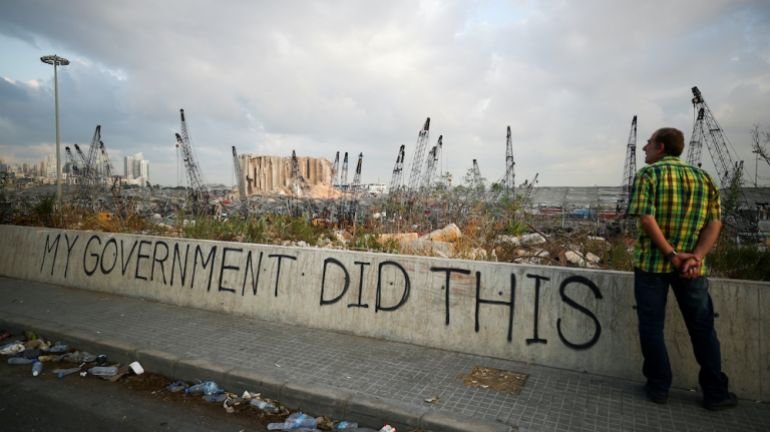 Beirut port blast aftermath