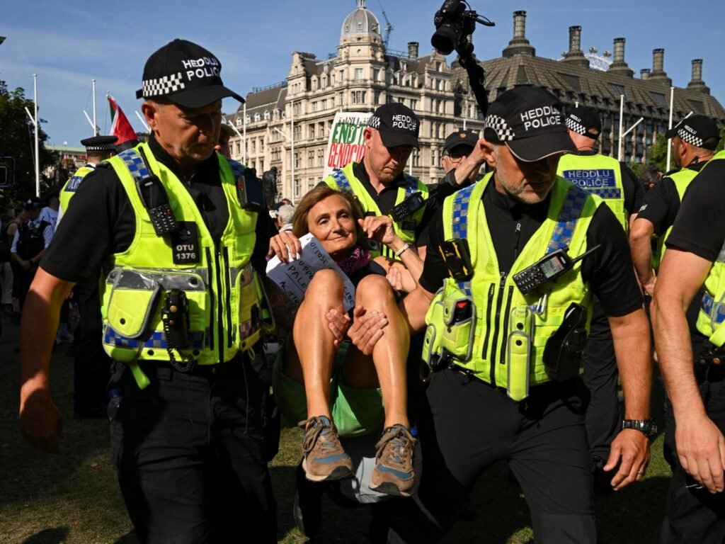 UK police arrest at least 466 people at Palestine Action protest in London