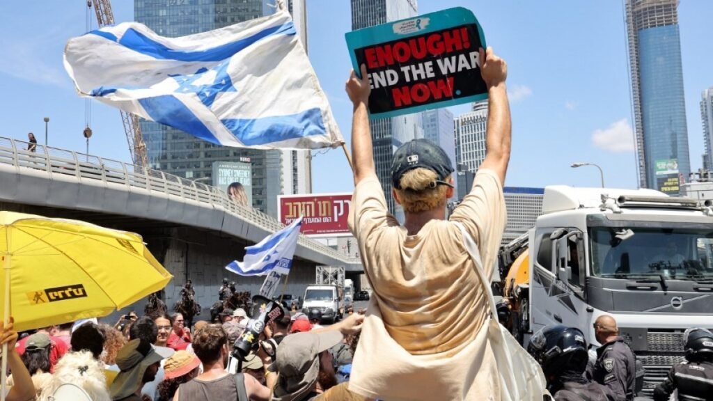 Israelis hold nationwide protest to end Gaza war, ‘bring back the hostages’