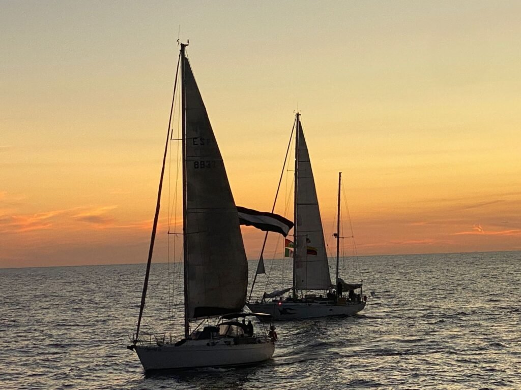 Ship’s log: A day on board the Global Sumud Flotilla heading for Gaza