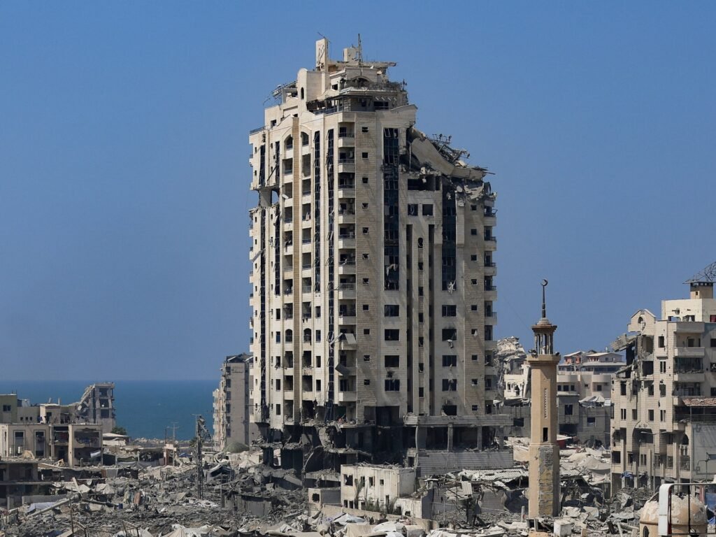 The last 30 minutes inside a Gaza City tower before it is bombed by Israel The last 30 minutes inside a Gaza City tower before it is bombed by Israel