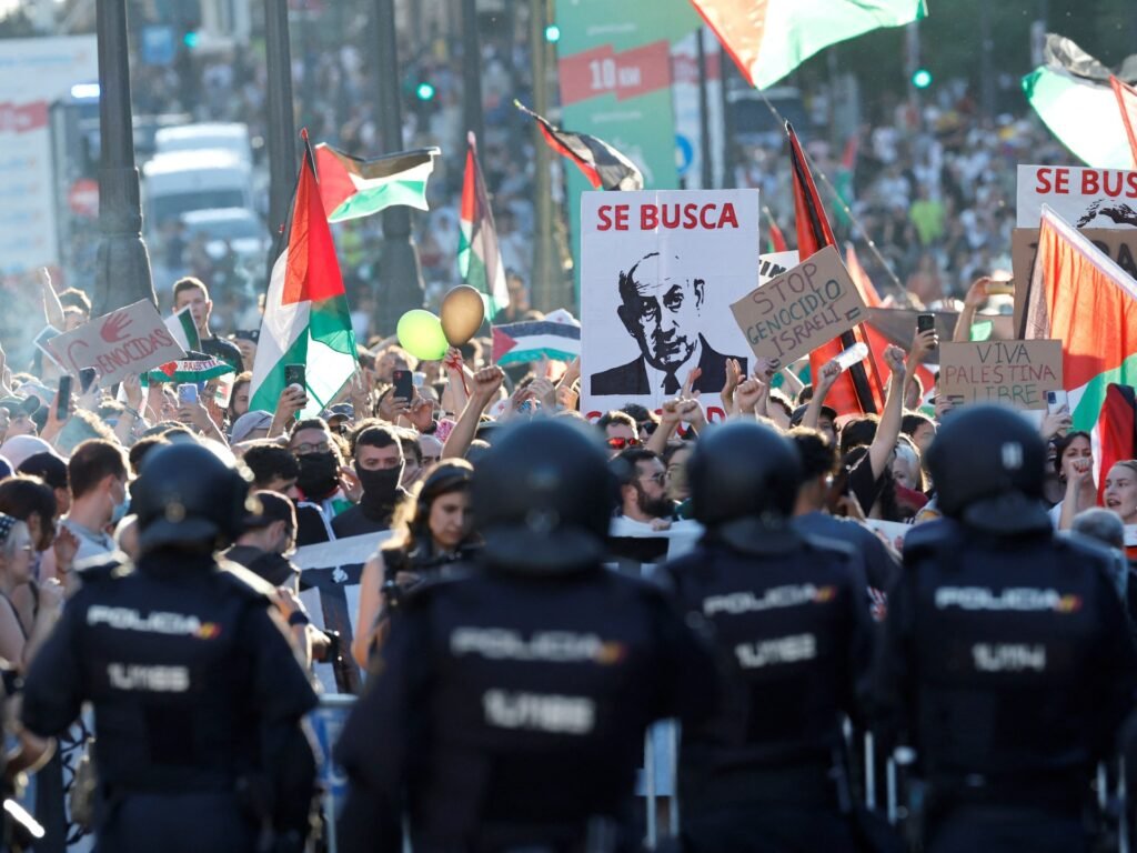 Spain’s Vuelta cycling finale abandoned after massive pro-Palestine protest