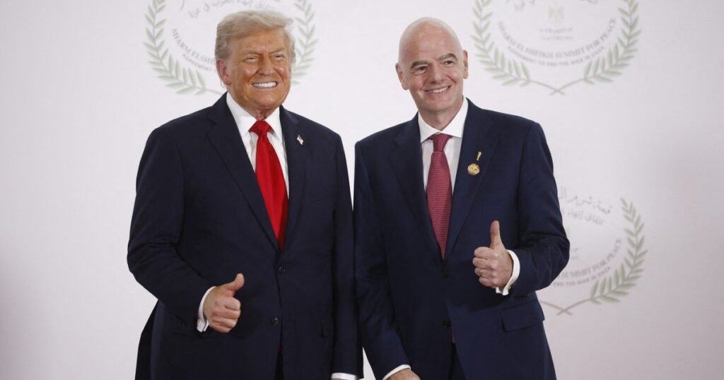 Why was FIFA President Infantino with Trump at Gaza peace summit in Egypt?