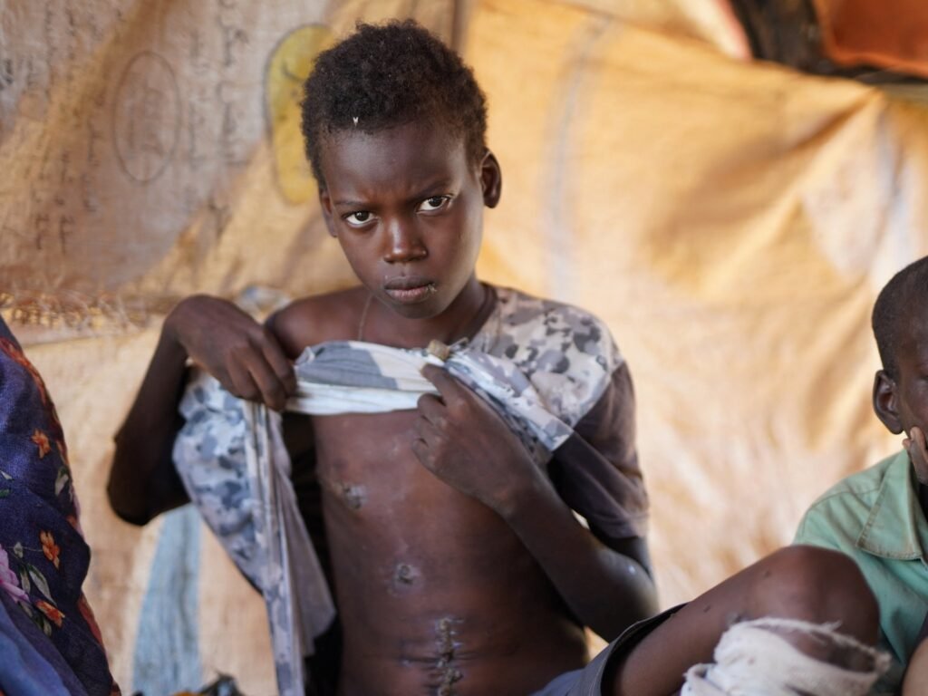 Hundreds of children ‘terrified’ and alone after fleeing Sudan’s el-Fasher