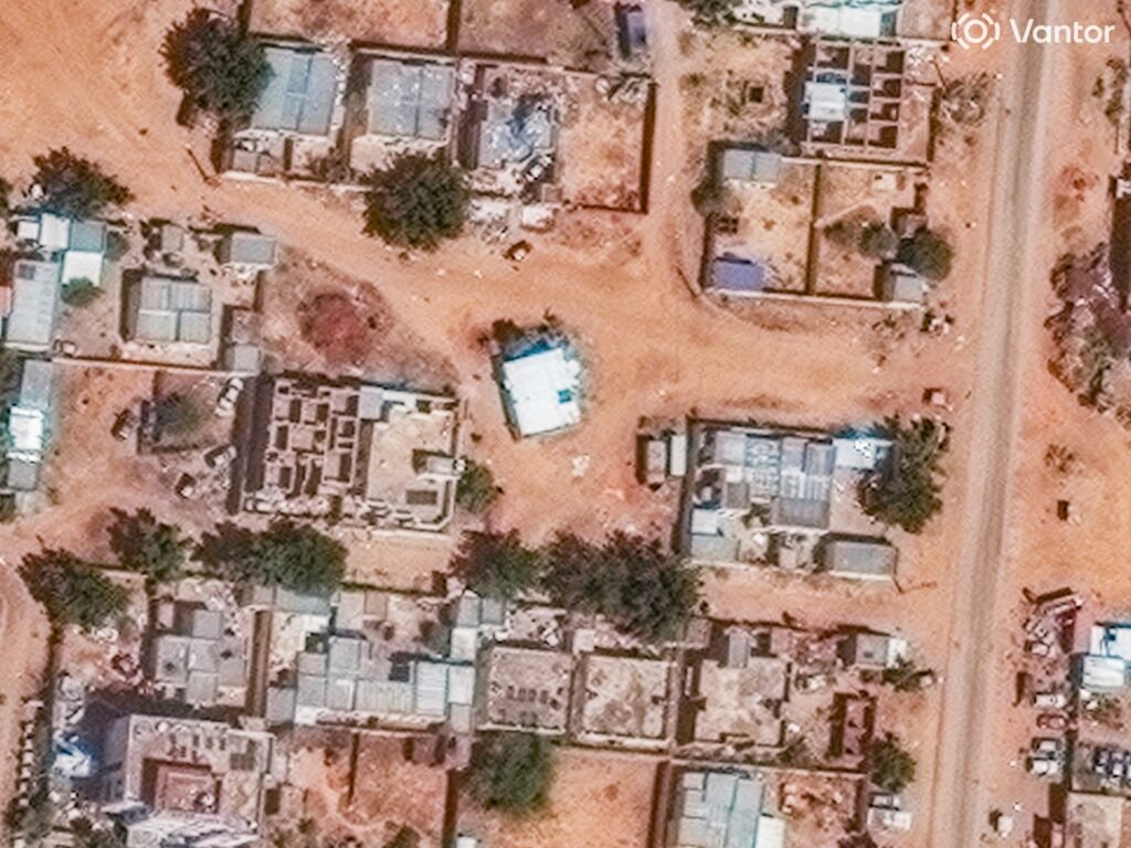 Where are tens of thousands of people in Sudan fleeing to?