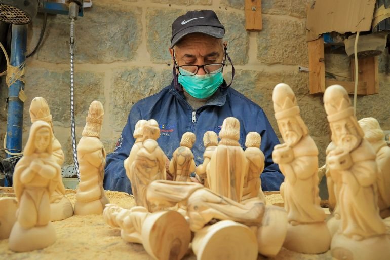 Bethlehem Christmas tree [Monjed Jadou/media]