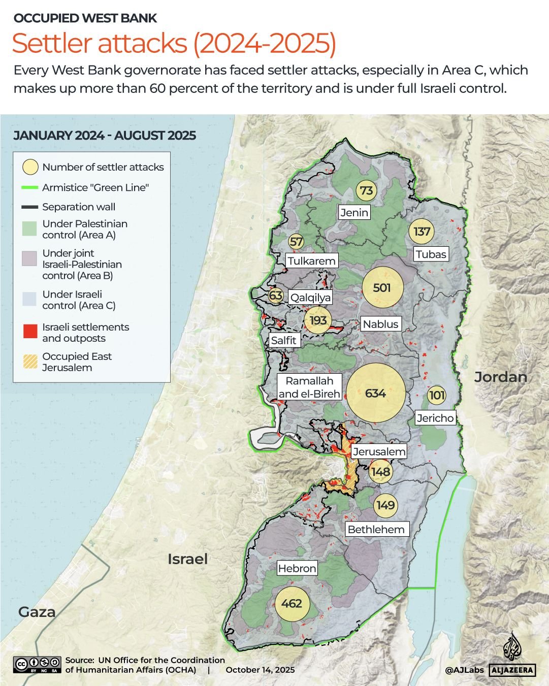 INTERACTIVE - Settler attacks across theoccupied West Bank (2024-2025)-west bank - October 14, 2025-1760450290