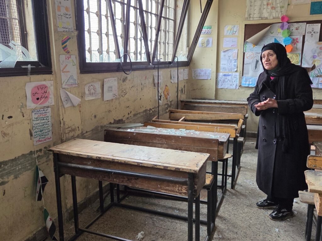 Aleppo school picks up the pieces after SDF fight with Syria’s army Aleppo school picks up the pieces after SDF fight with Syria’s army