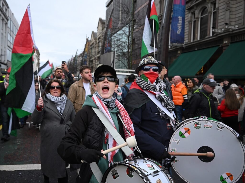 Belfast rallies for Palestine hunger strikers as memories of 1981 return