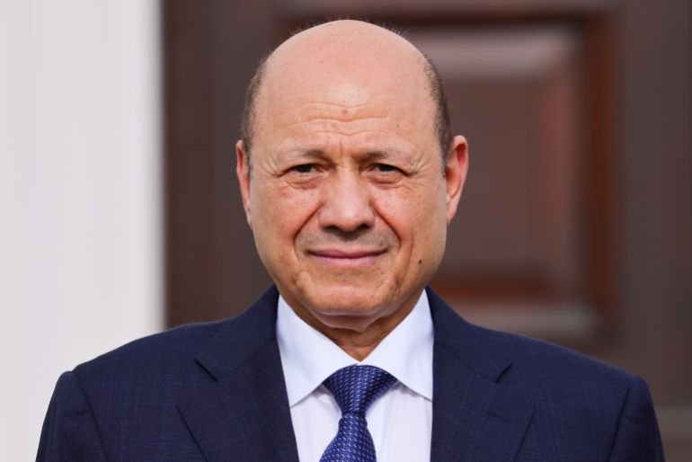 BERLIN, GERMANY - SEPTEMBER 14: Rashad al-Alimi, Chairman of the Presidential Leadership Council of Yemen, arrives to meet with German President Frank-Walter Steinmeier on September 14, 2022 in Berlin, Germany. Al-Alimi is on a two-day official visit to Germany and met with Chancellor Olaf Scholz yesterday. (Photo by Omer Messinger/Getty Images)