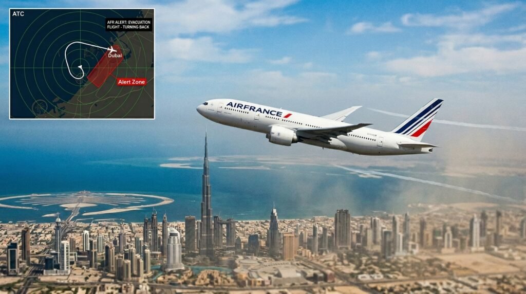 Missile Alert Near Dubai Forces Air France Evacuation Flight to Turn Back