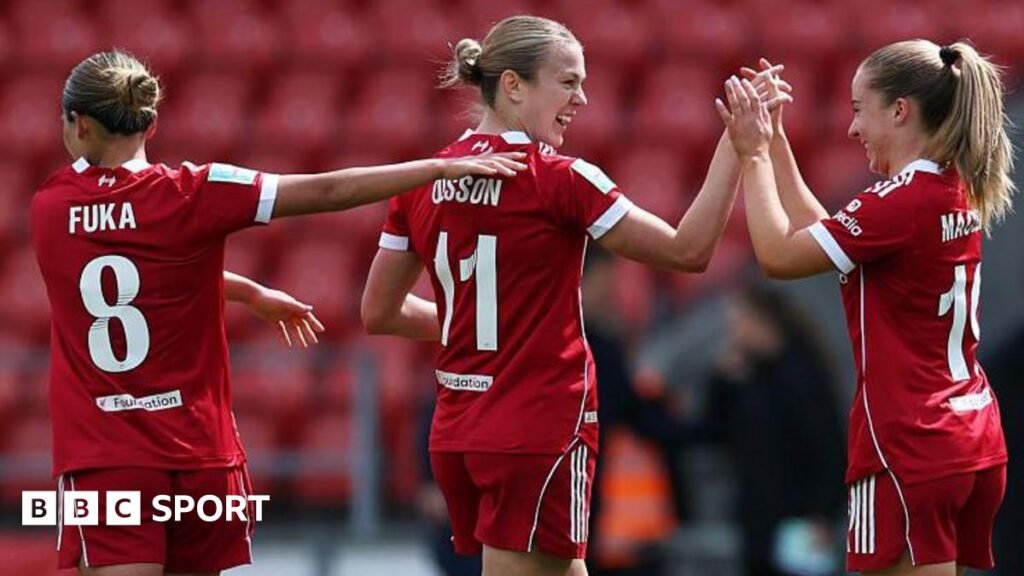 LIVEWomen’s FA Cup semi-finals: Liverpool host Brighton for place at WembleyFollow live text updates of Liverpool against Brighton before Chelsea host Manchester City in Women's FA Cup semi-finals.