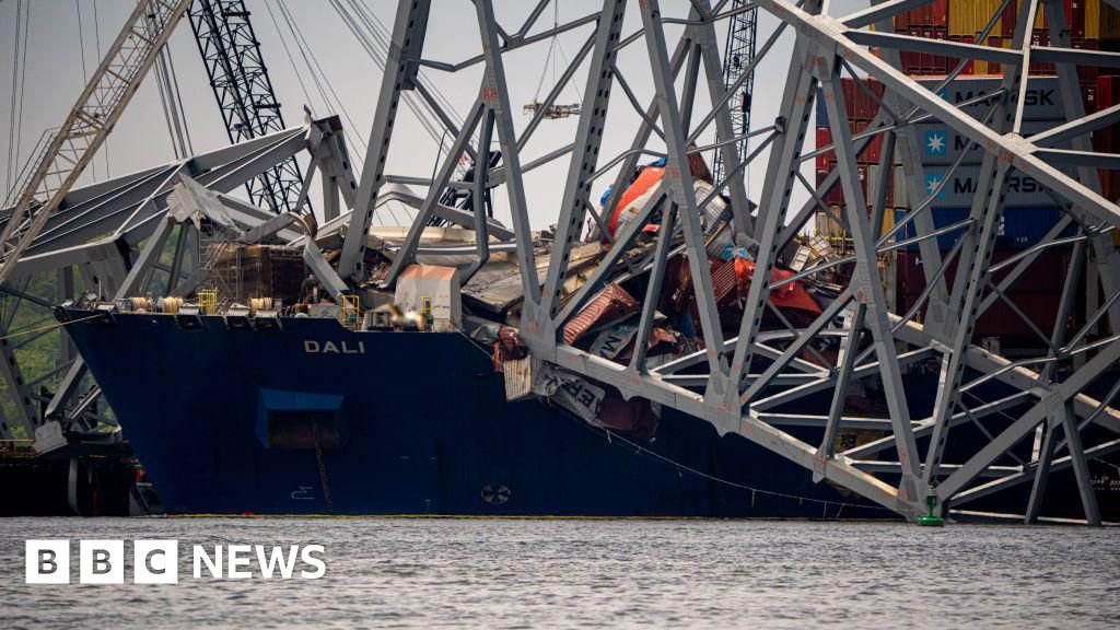 Dali ship operator charged over deadly Baltimore bridge collapseSix construction workers were killed and several vehicles plunged into the river after the cargo ship crashed into the bridge.56 mins agoUS & Canada Dali ship operator charged over deadly Baltimore bridge collapseSix construction workers were killed and several vehicles plunged into the river after the cargo ship crashed into the bridge.56 mins agoUS & Canada