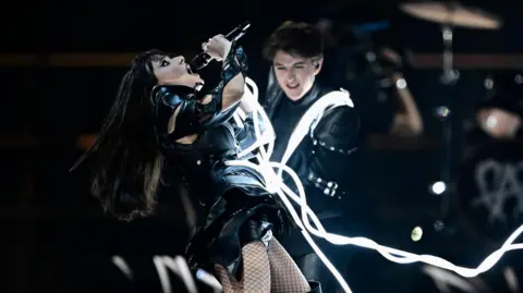 Getty Images Romania performs at Eurovision