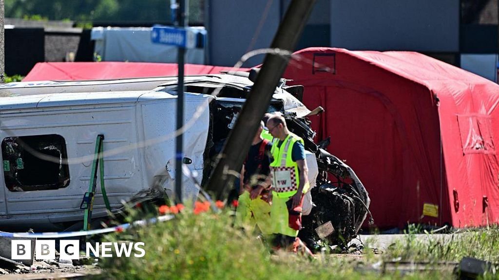 Several killed as train and school bus collide in Belgium, local media reportJust now Several killed as train and school bus collide in Belgium, local media reportJust now