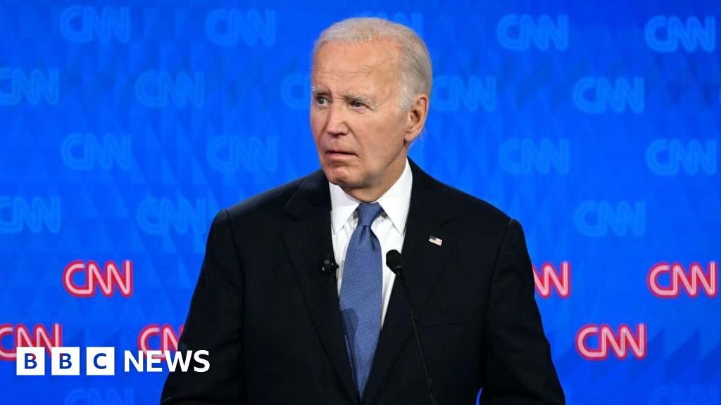 Jill Biden says she thought husband was 'having a stroke' during 2024 debateThe former US first lady told CBS News that she was frightened by Joe Biden's performance against Donald Trump. 1 hr agoUS & Canada Jill Biden says she thought husband was 'having a stroke' during 2024 debateThe former US first lady told CBS News that she was frightened by Joe Biden's performance against Donald Trump. 1 hr agoUS & Canada