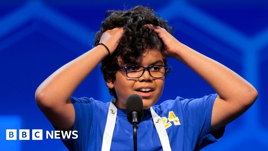 US spelling bee finalists battle it out – can you keep up? Take our quizNine kids will battle it out in the 2026 Scripps National Spelling Bee finals – can you spell as well as they do?3 hrs agoUS & Canada US spelling bee finalists battle it out - can you keep up? Take our quizNine kids will battle it out in the 2026 Scripps National Spelling Bee finals - can you spell as well as they do?3 hrs agoUS & Canada