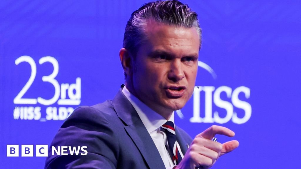 US not 'turning back' on Asia allies, but expects them to boost defence – HegsethThe US defense secretary is questioned about US commitment, including further arms deals, at an Asian security summit in Singapore.2 hrs agoAsia US not 'turning back' on Asia allies, but expects them to boost defence - HegsethThe US defense secretary is questioned about US commitment, including further arms deals, at an Asian security summit in Singapore.2 hrs agoAsia