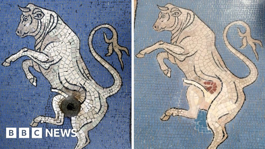 Italians bemused by Milan bull mosaic restorationItalians wondered what had happened to the animal's "lucky-charm" testicles.26 mins agoEurope Italians bemused by Milan bull mosaic restorationItalians wondered what had happened to the animal's "lucky-charm" testicles.26 mins agoEurope