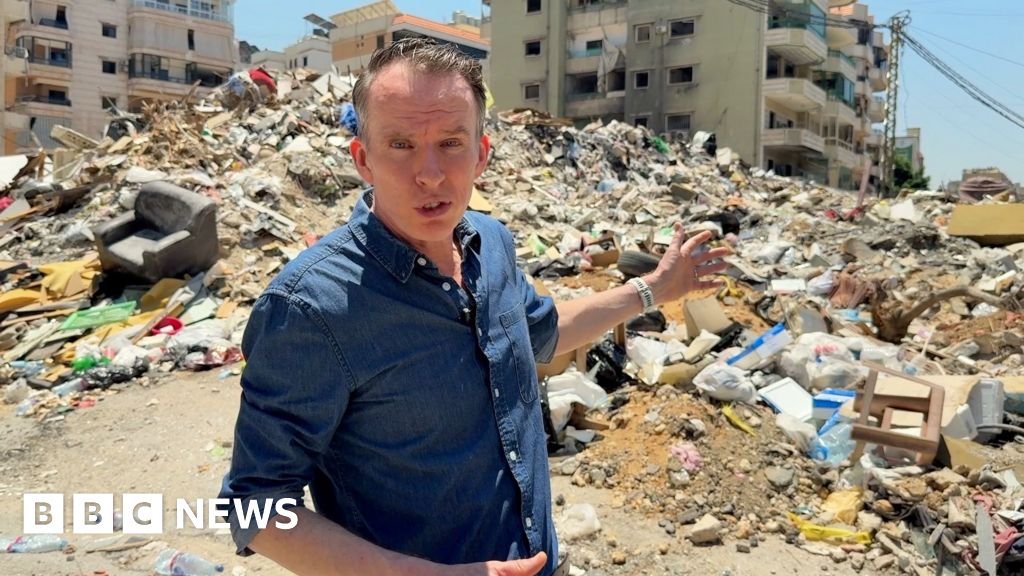 Defiance in Beirut's Hezbollah stronghold during fragile ceasefireBBC correspondent John Sudworth reports from the Beirut stronghold of Hezbollah support, Dahieh.
50 mins agoMiddle East Defiance in Beirut's Hezbollah stronghold during fragile ceasefireBBC correspondent John Sudworth reports from the Beirut stronghold of Hezbollah support, Dahieh.
50 mins agoMiddle East