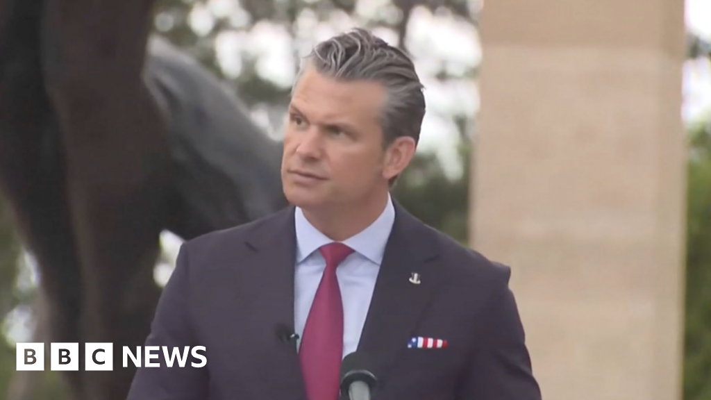 Hegseth attacks Europe over 'invasion' of migrants on its beaches in D-Day speechThe US defence secretary was speaking in Normandy, 82 years after allied forces launched their operation to liberate Nazi-occupied north-western Europe.9 mins agoUS & Canada Hegseth attacks Europe over 'invasion' of migrants on its beaches in D-Day speechThe US defence secretary was speaking in Normandy, 82 years after allied forces launched their operation to liberate Nazi-occupied north-western Europe.9 mins agoUS & Canada