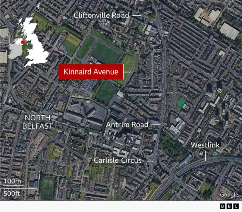 Belfast map