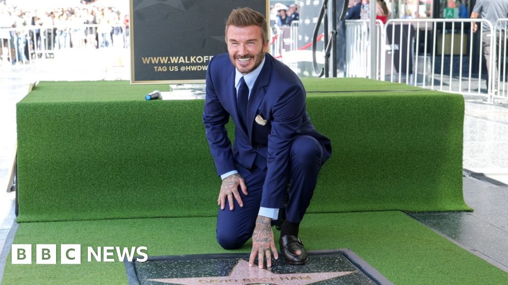Watch: David Beckham receives star on the Hollywood Walk of FameThe former footballer was joined by his wife Victoria Beckham and their children, as well as actor Tom Cruise.2 hrs ago Watch: David Beckham receives star on the Hollywood Walk of FameThe former footballer was joined by his wife Victoria Beckham and their children, as well as actor Tom Cruise.2 hrs ago