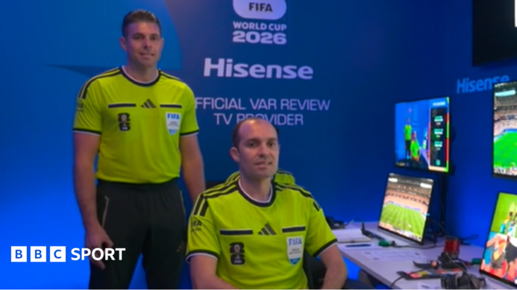 Fifa seeks explanation over VAR official's hand gestureFifa is seeking an explanation over a hand gesture made by video assistant referee Shaun Evans before Germany's 7-1 win over Curacao on Sunday.44 mins agoWorld Cup Fifa seeks explanation over VAR official's hand gestureFifa is seeking an explanation over a hand gesture made by video assistant referee Shaun Evans before Germany's 7-1 win over Curacao on Sunday.44 mins agoWorld Cup