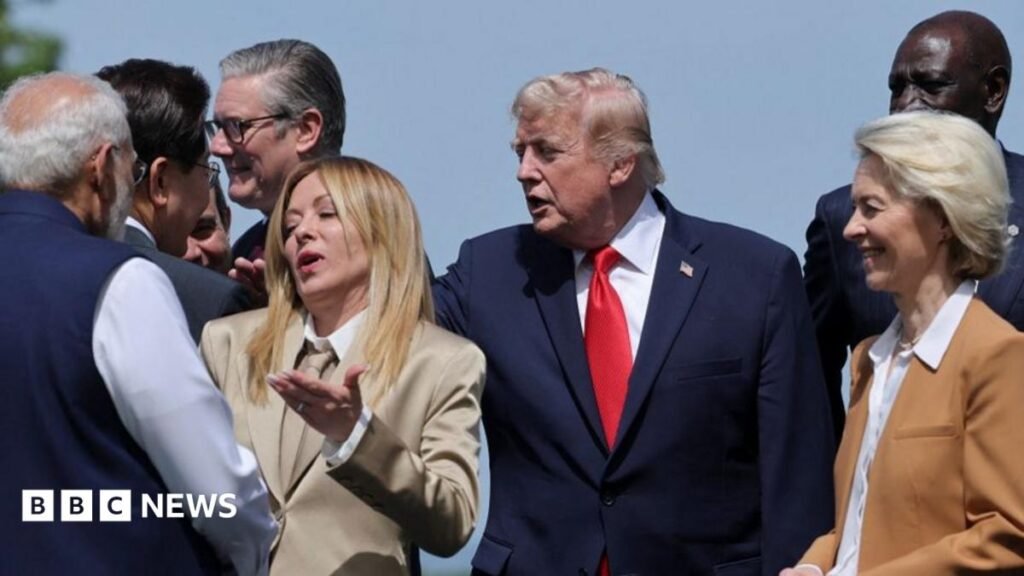 LIVETrump insists Iran deal will open Strait of Hormuz 'toll-free' as he meets world leadersSpeaking at a G7 summit in France, the US president also again criticised Israel over its actions in Lebanon.