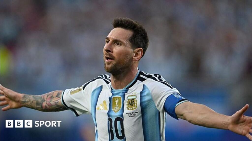 LIVEMessi scores his first World Cup hat trick in his sixth World Cup to beat Algeria – reactionLionel Messi scored his first World Cup hat trick on his 200th cap as Argentina beat Algeria. LIVEMessi scores his first World Cup hat trick in his sixth World Cup to beat Algeria - reactionLionel Messi scored his first World Cup hat trick on his 200th cap as Argentina beat Algeria.