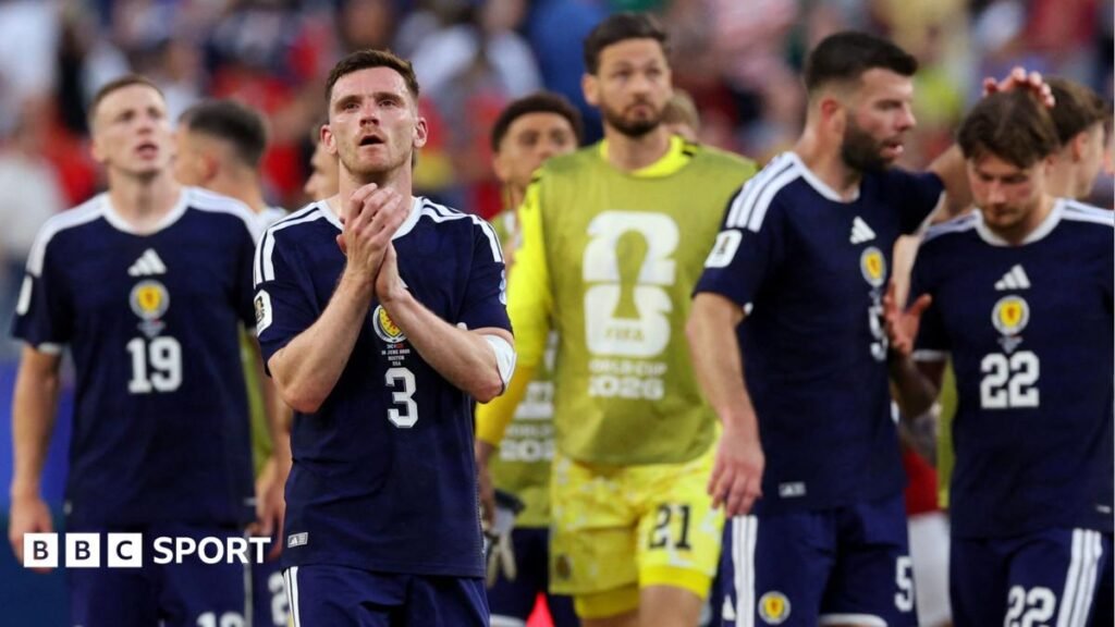LIVERevived Scotland pushing for late leveller against MoroccoListen to BBC Radio 5 Live commentary and follow live text updates and join the conversation as Scotland take on Morocco in the Boston Stadium at the Fifa World Cup.