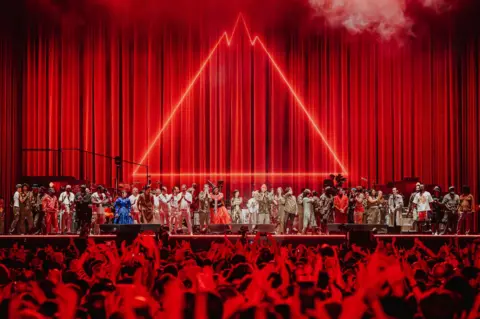 A photo of Gorillaz' setlist at Tottenham Hotspur Stadium on 20 June, 2026