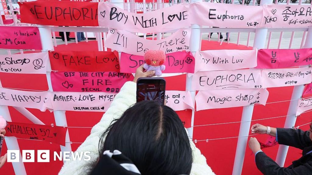 The BTS fans losing thousands as scammers cash in on comeback tour 'ticket war'As ticket demand outstrips supply by a ratio of 15 to one, desperate fans have become easy targets.4 hrs agoAsia The BTS fans losing thousands as scammers cash in on comeback tour 'ticket war'As ticket demand outstrips supply by a ratio of 15 to one, desperate fans have become easy targets.4 hrs agoAsia