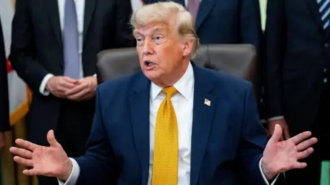 EPA US President Donald Trump speaks during an executive order signing in the Oval Office of the White House in Washington, DC, USA, 22 June 2026.

