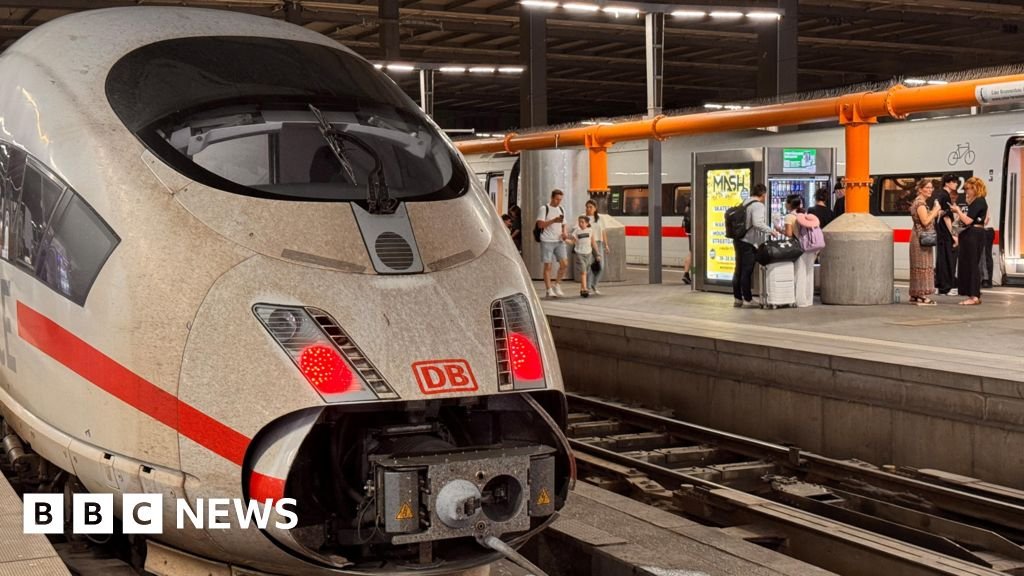 Germany rail network comes to complete halt nationwide due to IT malfunctionRail company Deutsche Bahn has paused train services across the country due to a nationwide IT disruption. Just nowEurope Germany rail network comes to complete halt nationwide due to IT malfunctionRail company Deutsche Bahn has paused train services across the country due to a nationwide IT disruption. Just nowEurope