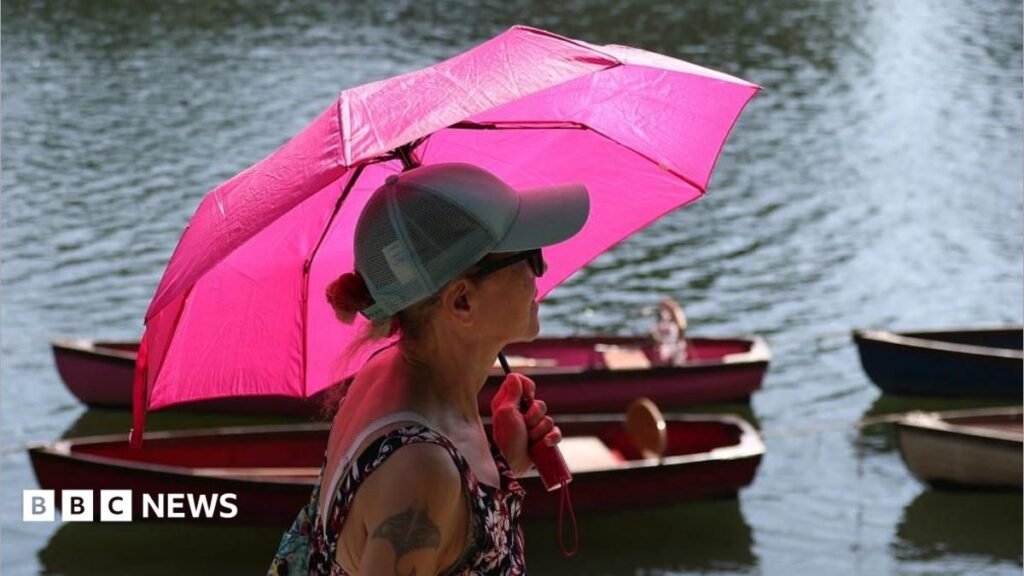 LIVERed extreme weather warning in place for London and south-east England after record June heatA high of 36.7C provisionally recorded in Merryfield, Somerset on Thursday also makes it the hottest day of 2026 so far.