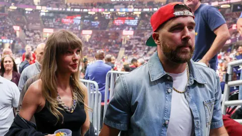 Getty Images Taylor Swift and Travis Kelce
