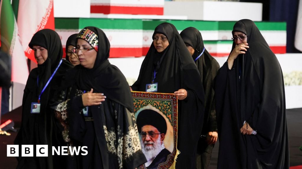 Iran begins public mourning for Ayatollah killed in FebruaryAli Khamenei's body will lie in state in Tehran's Grand Mosalla from Friday ahead of days-long funeral events.26 mins agoMiddle East Iran begins public mourning for Ayatollah killed in FebruaryAli Khamenei's body will lie in state in Tehran's Grand Mosalla from Friday ahead of days-long funeral events.26 mins agoMiddle East