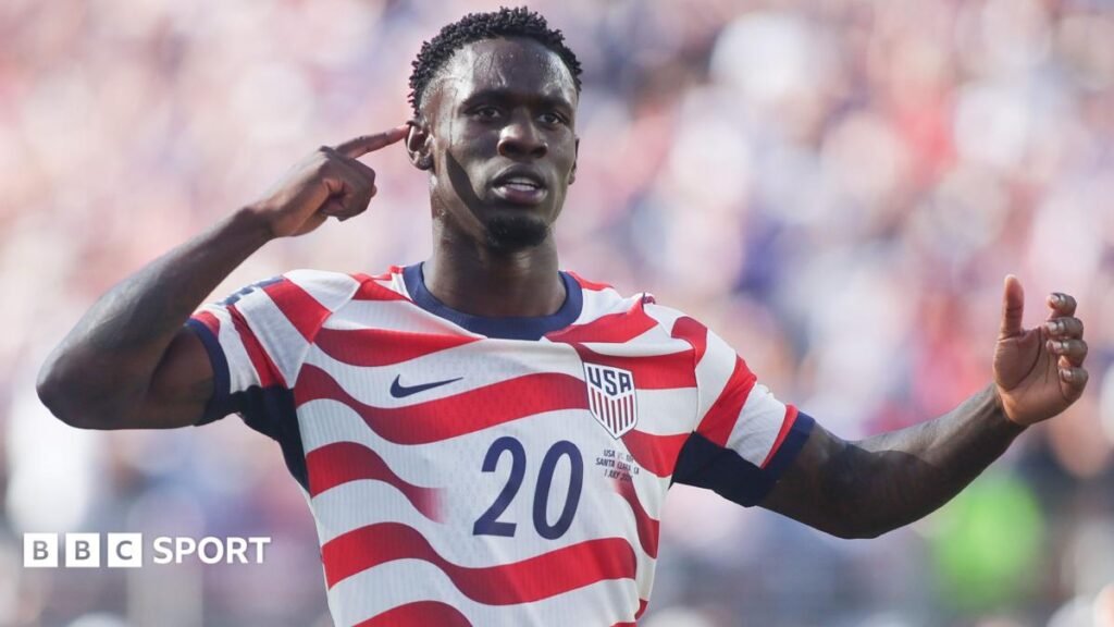 Trump thanks Fifa after USA striker Balogun's ban suspendedFolarin Balogun is available to play for the United States in their World Cup last-16 tie against Belgium after his one-game ban is suspended by Fifa. 2 hrs agoWorld Cup Trump thanks Fifa after USA striker Balogun's ban suspendedFolarin Balogun is available to play for the United States in their World Cup last-16 tie against Belgium after his one-game ban is suspended by Fifa. 2 hrs agoWorld Cup