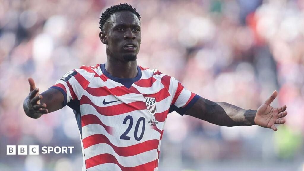 Red card system in disarray over Trump, Fifa and Balogun decisionThe decision to effectively overturn the red card shown to United States forward Folarin Balogun leaves many unanswered questions.6 hrs agoEngland Men