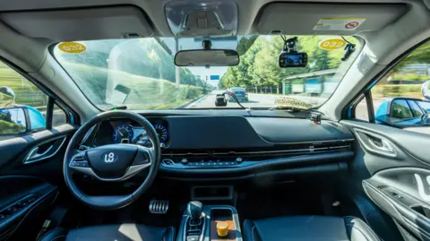 WeRide Inside of a WeRide Robotaxi