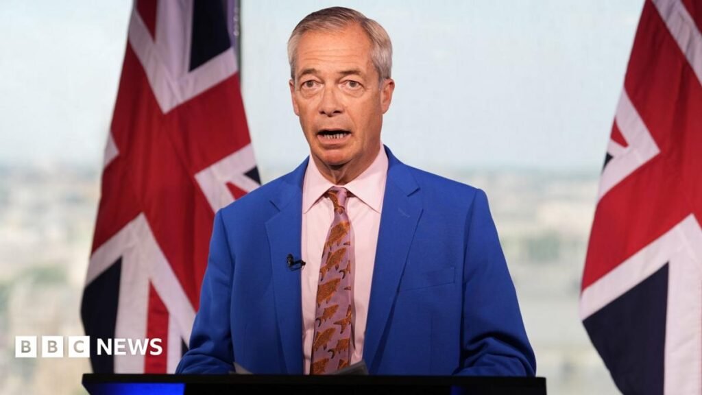 LIVEFarage resigns as MP for Clacton, triggering by-election which he says he will stand inThe Reform UK leader's statement follows reports he failed to declare financial support from an ally. He has also faced questions over an unregistered £5m gift from a donor.