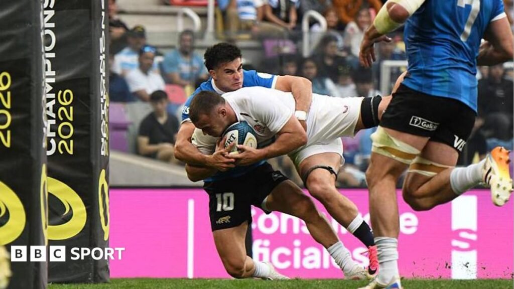 LIVENations Championship: Earl try double extends England's lead over Argentina – radio & textListen to BBC Radio 5 Live commentary and follow live text updates as England face Argentina in the Nations Championship in Santiago del Estero. LIVENations Championship: Earl try double extends England's lead over Argentina - radio & textListen to BBC Radio 5 Live commentary and follow live text updates as England face Argentina in the Nations Championship in Santiago del Estero.