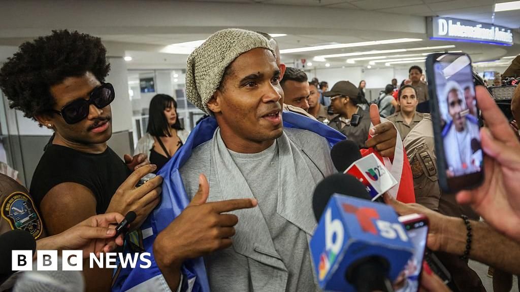 Cuban dissident Luis Manuel Otero Alcántara goes into exile in USHe was arrested in 2021 during Cuba's largest anti-government protests in decades and spent five years in prison.27 mins agoLatin America Cuban dissident Luis Manuel Otero Alcántara goes into exile in USHe was arrested in 2021 during Cuba's largest anti-government protests in decades and spent five years in prison.27 mins agoLatin America
