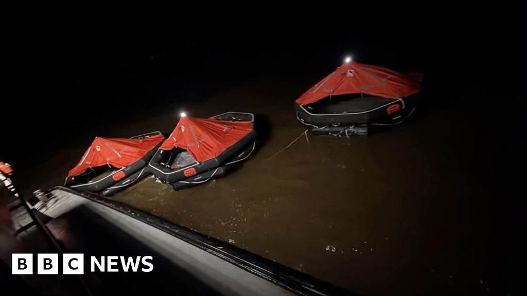 Ferry carrying 116 passengers sinks off Guyana coast, authorities sayThe vessel capsized between Georgetown and Port Kaituma, with 53 people so far rescued. 16 mins agoLatin America Ferry carrying 116 passengers sinks off Guyana coast, authorities sayThe vessel capsized between Georgetown and Port Kaituma, with 53 people so far rescued. 16 mins agoLatin America