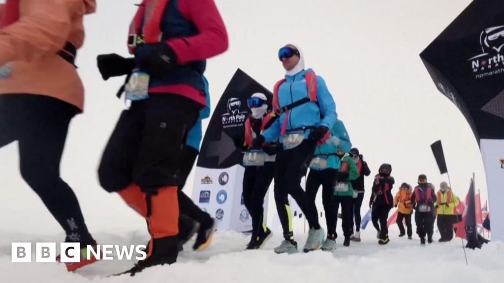Marathon runners compete on drifting sea ice at North PoleOrganisers say 23 runners from seven countries took part in races at the Arctic's geographic North Pole.21 mins agoScience & Environment Marathon runners compete on drifting sea ice at North PoleOrganisers say 23 runners from seven countries took part in races at the Arctic's geographic North Pole.21 mins agoScience & Environment